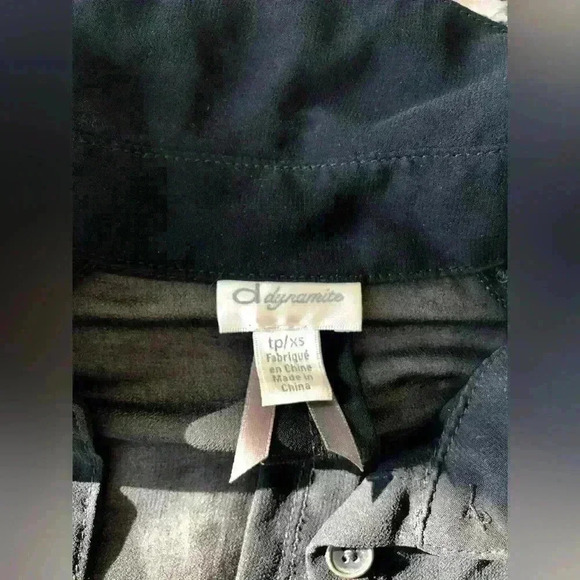 Vintage Y2K Dynamite Women’s Sheer Romantic Feminine Coachella Blouse XS - Picture 3 of 5